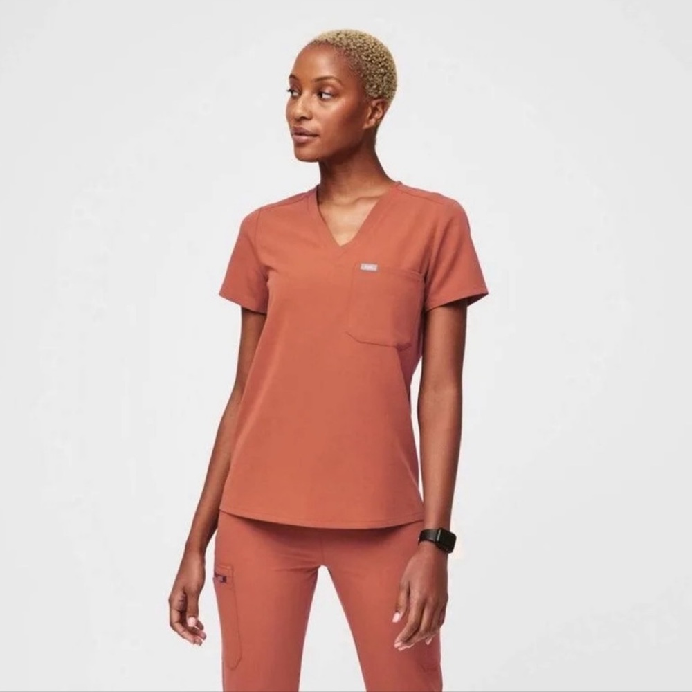 Figs terracotta Catarina top
